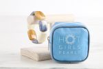 Blue Lapis/White/Sand Combo Chicklet Cooling Bracelet