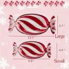 Christmas Candy Glass Plate, Christmas Theme Serving Tray for Holiday Desserts, Cookies & Candy Display, Festive Party Bowl