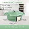 Cast iron soup POTS are suitable for various tools, such as ceramic, gas, induction cookers or barbecue grills. It can be used for cooking
