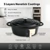 Cast iron soup POTS are suitable for various tools, such as ceramic, gas, induction cookers or barbecue grills. It can be used for cooking
