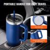Vacuum Mug 40oz Insulated Coffee Cup with Handheld
