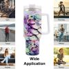 Vacuum Mug 40oz Insulated Coffee Cup with Handheld