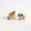 Blue Lapis/White/Sand Combo Chicklet Cooling Bracelet