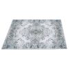 8x10FT Vintage Area Rug Modern Non Slip Carpet Boho Low Pile Soft Rug Waterproof Machine Washable Rug for Living Room Bedroom Kitchen Dining Room Unde