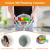 Multifunctional Mixing Bowl with Lid (SEE MY BLOG) Set 3 Replaceable Graters Food Strainer and Colander Fruit Vegetable Washing Basket Stainless Steel