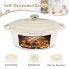 Cast iron soup POTS are suitable for various tools, such as ceramic, gas, induction cookers or barbecue grills. It can be used for cooking