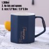Christmas Ceramic Cup Creative Cute Santa Claus Astronaut Star Coffee Cup Large Capacity Milk Water Mug With Spoon Gift Box Xmas