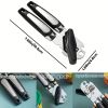 Original Heavy-duty Stainless Steel Smoothed Edge Manual Can Opener And Bottle Opener, Soft Ergonomic Handle, Large Handheld Easy-to-turn Knob
