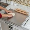 Stainless Steel Cutting Board for Kitchen - Large 304 Chopping Boards with Lip and Non-Slip Pad for Countertop